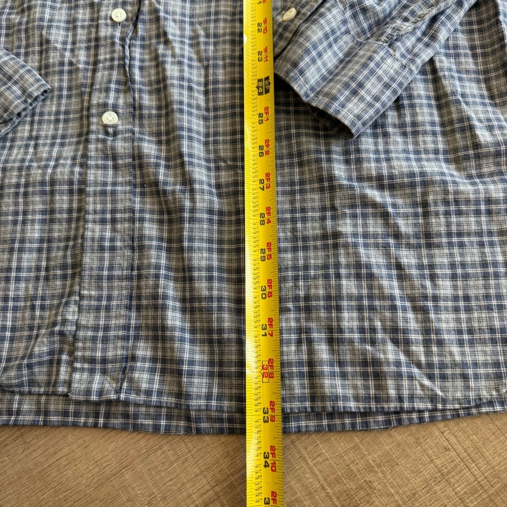 Ralph Lauren Mens XXL Plaid Button Down Shirt Blue Grey Long Sleeve 710671906001 - Picture 5 of 9